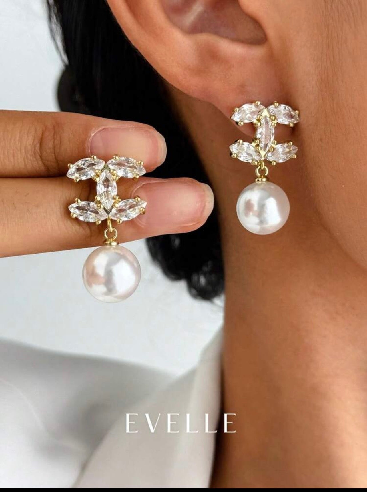 Boucles d’oreilles style luxe