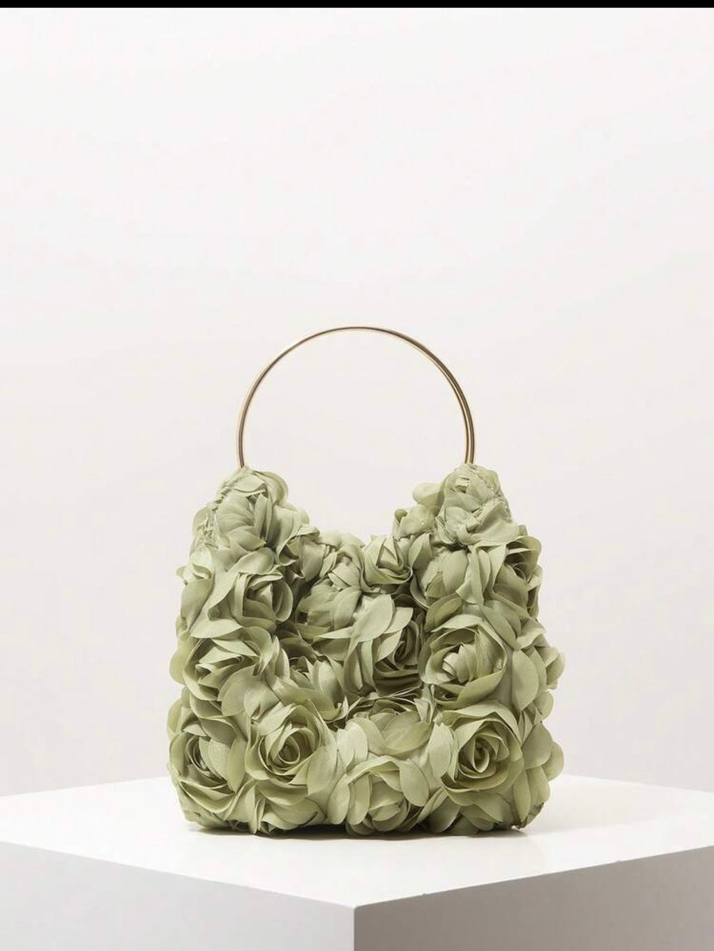 Pochette verte chic à design raffiné